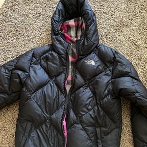 North Face puffer jacket - reversible.  Excellent condition. Super warm and cozy